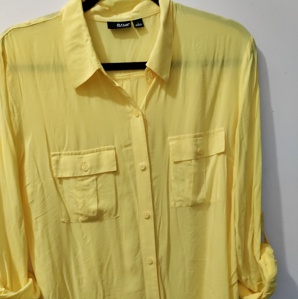 Yellow sheer tunic by ana